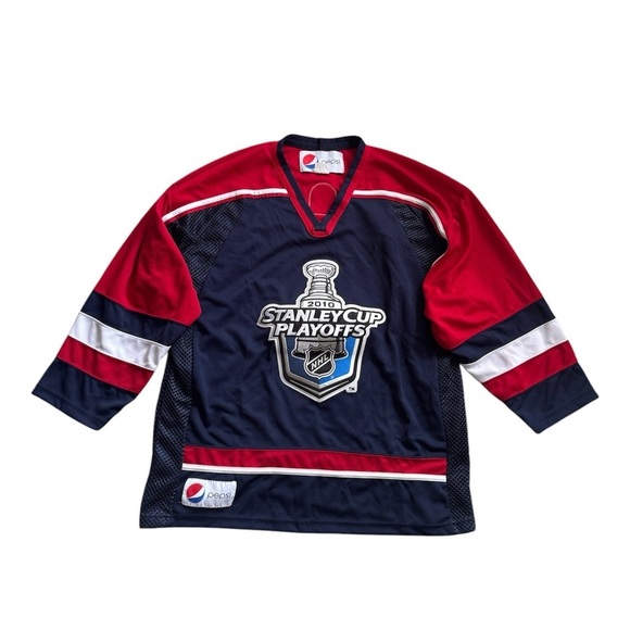 Pepsi Other - Pepsi 2010 Stanley Cup Playoffs NHL Hockey Jersey Size: L